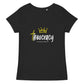 T-shirt coton bio col V ajusté femme THEOCRACY